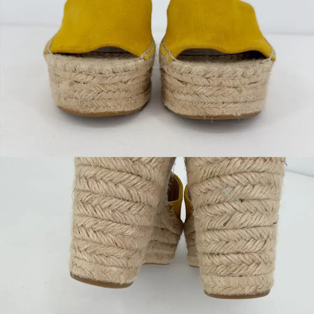 Marc Fisher LTD Aladia Espadrille Platform Wedge Sandals size 8.5 Suede Mlaidia7